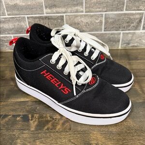 Heelys size 4 black and red youth
